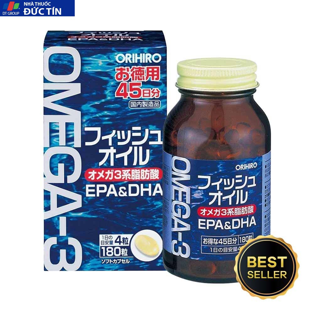 Viên uống bổ mắt Omega-3 Orihiro 180 viên 1 Viên uống bổ mắt Omega-3 Orihiro 180 viên