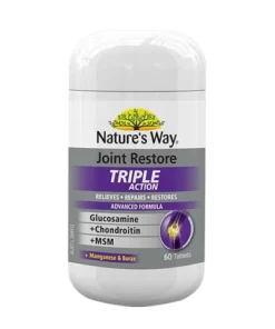 Viên uống bổ xương khớp Glucosamin Nature's Way Joint Restore Triple Action 60v - Uc