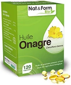 Tinh dầu hoa anh thảo hữu cơ Nat & Form Bio Organic 120v - Pháp