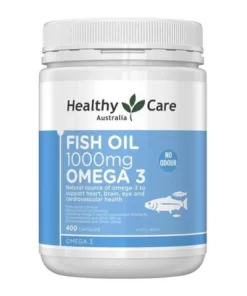 Dầu cá Fish Oil 1000MG Omega 3 Healthy Care 400v - úc