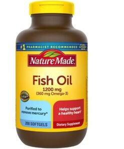 Dầu cá Nature Made Fish Oil Omega 3 1200mg hộp 200 viên