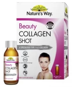 Collagen dạng nước Nature’s Way Beauty Collagen Shot 10 ống - Úc