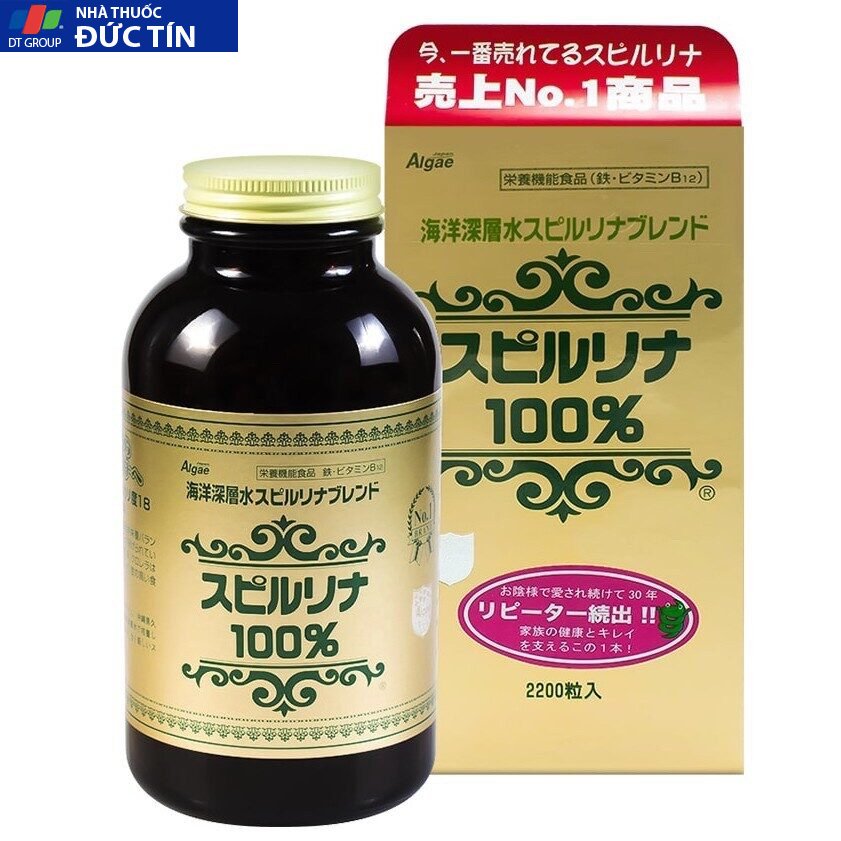 Tảo xoắn Spirulina Japan Algae Nhật Bản 2200 viên 9