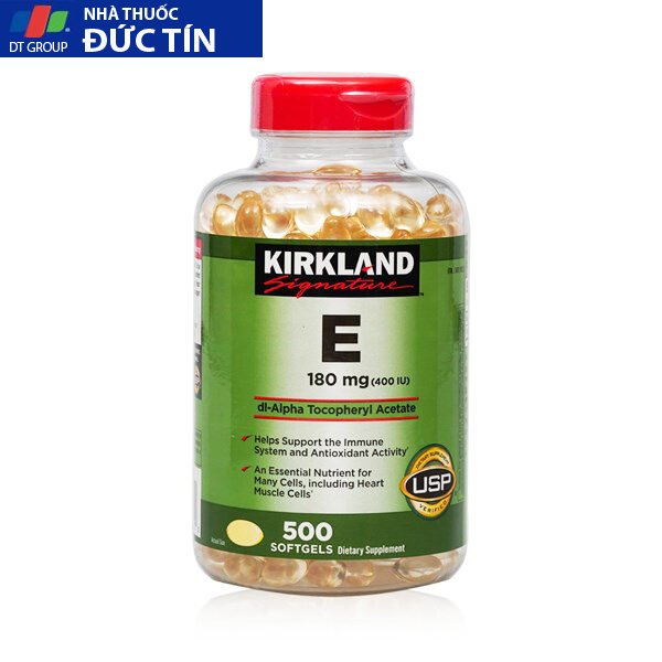 Viên uống vitamin e Kirkland Signature giúp đẹp da,tăng hệ miễn dịch hộp 500 viên 19 vitamine1