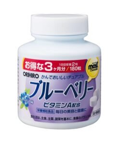 Viên nhai bổ mắt Orihiro Most Chewable 180 viên (Vị việt quất)