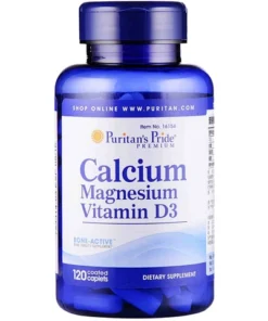 Viên Uống Bổ Sung Calcium + Magnesium + vitamin d3 Puritans Pride (100 v) - mỹ