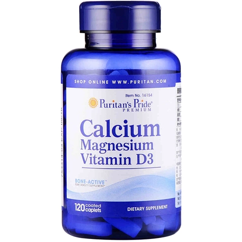 Viên Uống Bổ Sung Calcium + Magnesium + vitamin d3 Puritans Pride (100 v) - mỹ 1 Viên Uống Bổ Sung Calcium + Magnesium + vitamin d3 Puritans Pride (100 v) - mỹ
