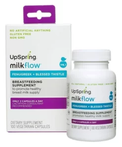 Viên uống lợi sữa Upspring Milkflow Fenugreek + Blessed Thistle 100 viên - Mỹ