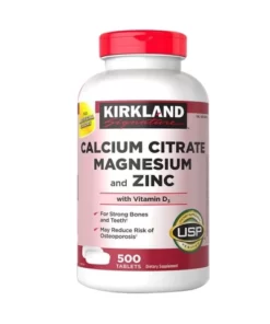 Viên uống Kirkland Calcium Citrate Magnesium and Zinc 500v - Mỹ