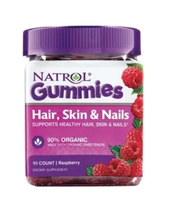 Kẹo Dẻo Đẹp Da ,Móng ,Tóc Natrol Gummies Hair Skin Nails 90v - mỹ