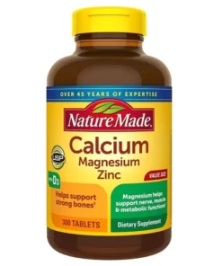 Viên uống bổ sung Calcium - Magne - ZinC Nature Made 300v - Mỹ