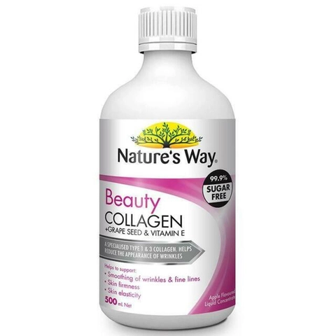Collagen dạng nước Natures Way Beauty Collagen Liquid 500 ml- Úc 1 Collagen dạng nước Natures Way Beauty Collagen Liquid 500 ml- Úc