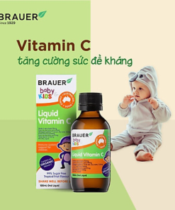 Siro bổ sung Vitamin C Brauer Baby Kids Liquid Vitamin C 100ml - Úc