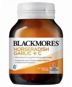 Viên uống bổ sung Vitamin C Horseradish Garlic+C tăng sức đề kháng, ngừa cảm cúm 50v- Úc