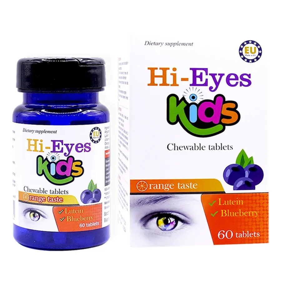 Viên nhai Hi-Eyes Kids hỗ trợ tăng cường thị lực cho bé 1 Viên nhai Hi-Eyes Kids hỗ trợ tăng cường thị lực cho bé