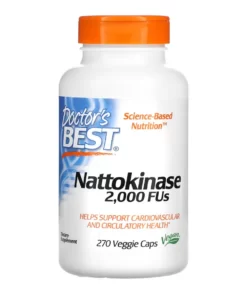 Viên uống Doctor's Best Nattokinase bổ tim mạch, hỗ trợ ngăn ngừa đột quỵ, 270 viên