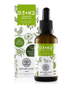 Vitamin D3 + K2 Nature Love cho người lớn 20ml- Đức