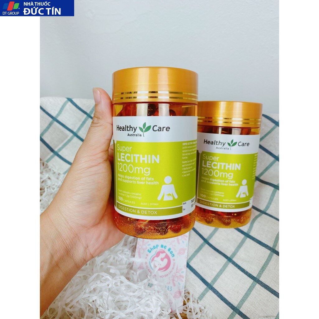 Mầm đậu nành Úc Healthy Care Super lecithin 1200mg - 100 viên 1 Mầm đậu nành Úc Healthy Care Super lecithin 1200mg - 100 viên