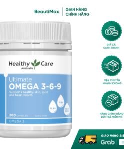 Alternative view of Viên uống giảm mỏi mắt Healthy Care Ultimate Omega 369 hỗ trợ tim mạch huyết áp 200 viên