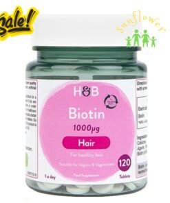 Viên uống mọc tóc Holland and Barret Biotin 1000mg 120 viên Anh Quốc