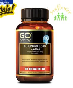 Viên Uống Bổ Não Go Ginkgo 9000mg 1 A Day New Zealand Hỗ Trợ Cải Thiện Trí Nhớ 60 viên