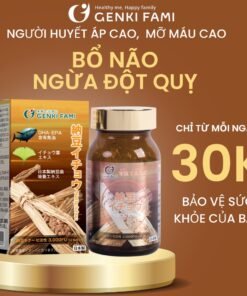 Alternative view of Viên uống ngừa đột quỵ Natto Ichou Genki Fami Nhật Bản 3000 FU bổ não 90 viên cho 30 ngày