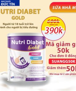 Sữa Dinh Dưỡng Nutri Diabet Gold Dành Cho Người Tiểu Đường - Sữa Nutri Ổn Định Đường Huyết, Ngừa Biến Chứng Tiểu Đường