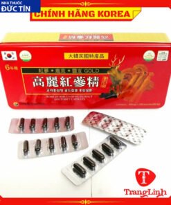 Viên đạm hồng sâm tổng hợp hàn quốc, hộp 120 viên - Viên đạm sâm nhung hươu linh chi