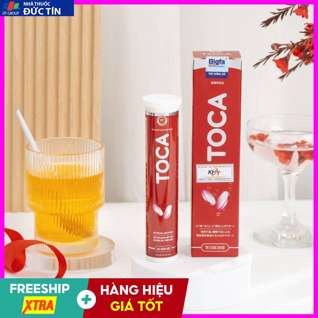 Viên Sủi Toca Hỗ Trợ Tăng Cân Ăn Ngon 1 Viên Sủi Toca Hỗ Trợ Tăng Cân Ăn Ngon