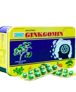 Alternative view of Viên bổ não Ginkgomin,Hộp thiếc 60 viên Giúp hoạt huyết tỉnh táo ban ngày, tăng cường sức khỏe và dễ ngủ ban đêm
