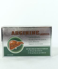 Arginine Lavitco,Arginine Lavitco hộp 60 viên,Hỗ trợ bảo vệ các tế bào gan
