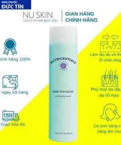 Nước Hoa Hồng Nuskin Here You Glow Exfoliating Toner 150ml Dành Cho Da Dầu và Da Hỗn Hợp