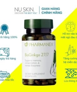 Alternative view of Thực Phẩm Bảo Vệ Sức Khỏe Nuskin BioGinkgo 27/7 Tăng Cường Trí Nhớ Cho Não - Hộp 60 viên