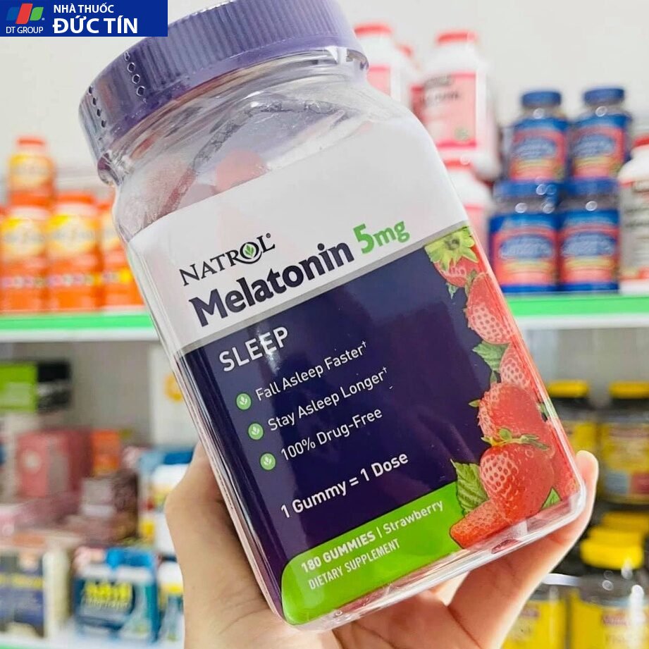 Kẹo Ngủ Ngon Natrol Gummies Melatonin Mỹ 5mg 8 a4 36