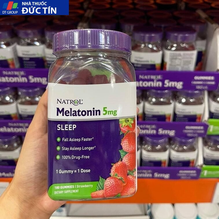 Kẹo Ngủ Ngon Natrol Gummies Melatonin Mỹ 5mg 6 a6 8