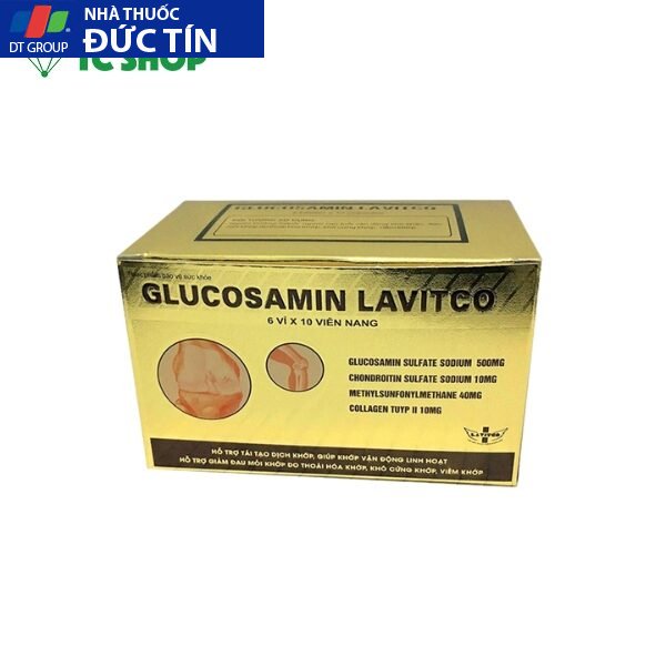 Glucosamin Lavitco, Glucosamin Lavitco hộp 60 viên,Hỗ trợ giảm đau mỏi do khớp bị thoái hóa 17 hop glucosamine lavitco 1