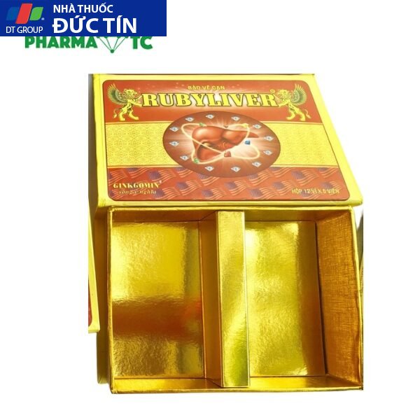 Bảo vệ gan Ruby Liver hộp 60 viên,Giúp thanh nhiệt, giải độc, mát gan 22 hop ruby liver