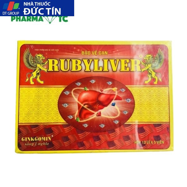 Bảo vệ gan Ruby Liver hộp 60 viên,Giúp thanh nhiệt, giải độc, mát gan 20 mat chinh dien hop ruby liver