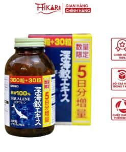 Viên uống dầu gan cá mập Squalene Orihio Nhật Bản loại 360 viên tốt cho xương khớp, tim mạch