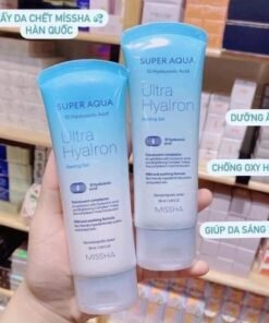 Alternative view of Gel tẩy da chết Missha Super Aqua 10 Hyaluronic Acid Ultra Hyalron Peeling Gel 100ml