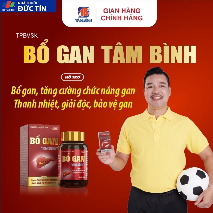 Bổ gan Tâm Bình, hỗ trợ thải độc gan, giảm nổi mề đay, mẩn ngứa, mụn nhọt, tăng cường chức năng gan. 6 bogan3