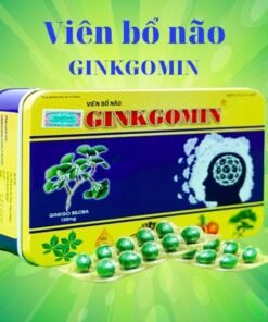 Viên uống bổ não ginkgomin, tăng cường trí nhớ, tpcn bổ não, giảm cholesteron, chống đột quỵ, ginkgo biloba