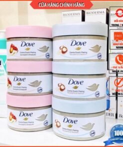 Alternative view of Tẩy da chết DOVE bản ĐỨC Body Creme Dusch Peeling 225ml MACCA - LỰU