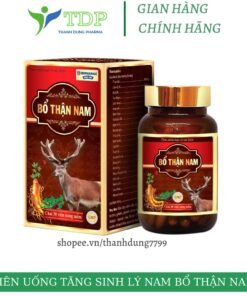 Sâm nhung bổ thận Bổ thận nam tăng cường sinh lý nam, giảm xuất tinh sớm, giúp khoẻ gân cốt- hộp 30v