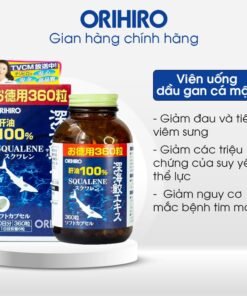 Alternative view of Viên uống dầu gan cá ORIHIRO Nhật Bản hỗ trợ xương khớp, tim mạch 360 viên/lọ
