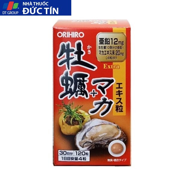 Viên uống tinh chất hàu tươi Maca x2 tăng cường sinh lý Orihiro 120 viên 12 hautuoi4