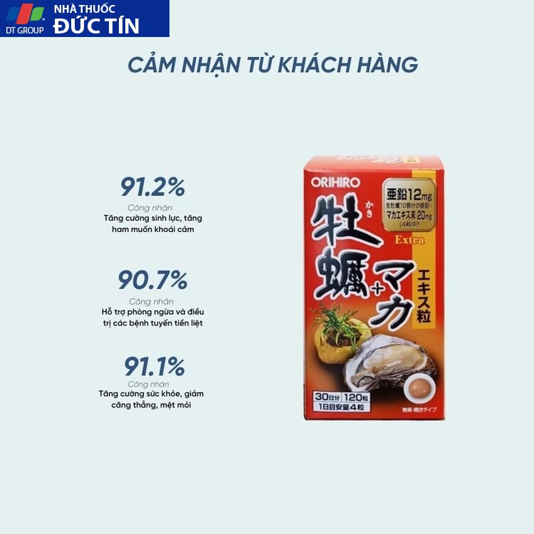 Viên uống tinh chất hàu tươi Maca x2 tăng cường sinh lý Orihiro 120 viên 11 hautuou2