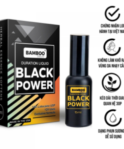 Chai Xịt Chống Xuất Tinh Sớm Bamboo Black Power Chính Hãng