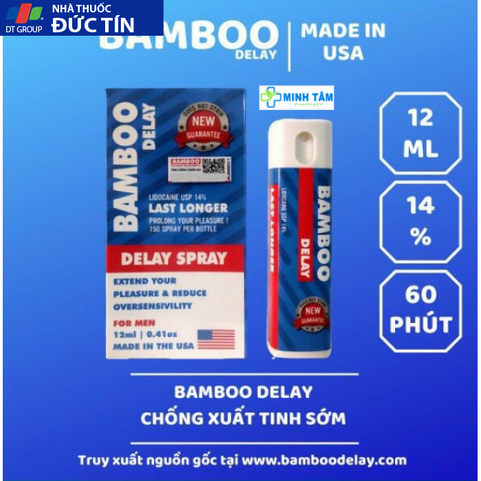 Chai Xịt Chống Xuất Tinh Sớm Kéo Dài Cuộc Yêu BamBoo Delay Spray Chai 12ml 2 Chai Xịt Chống Xuất Tinh Sớm Kéo Dài Cuộc Yêu BamBoo Delay Spray Chai 12ml - Ảnh 2