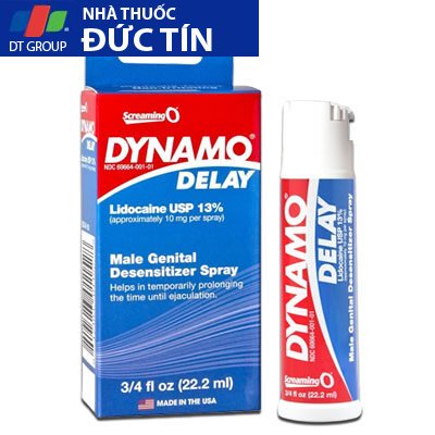 Chai xịt chống xuất tinh sớm Dynamo Delay USA Spray 2 dynamo delay spay full